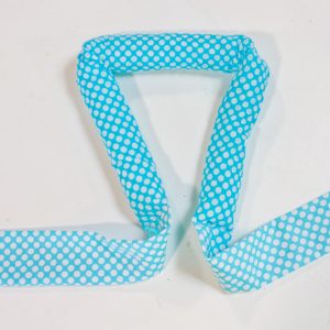 Light Blue cool tie scarf filled with super absorbent polymers